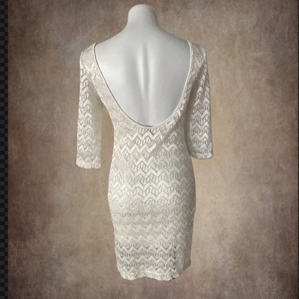 Windsor Stylish Cream Lace Dress - Picture 2 of 5
